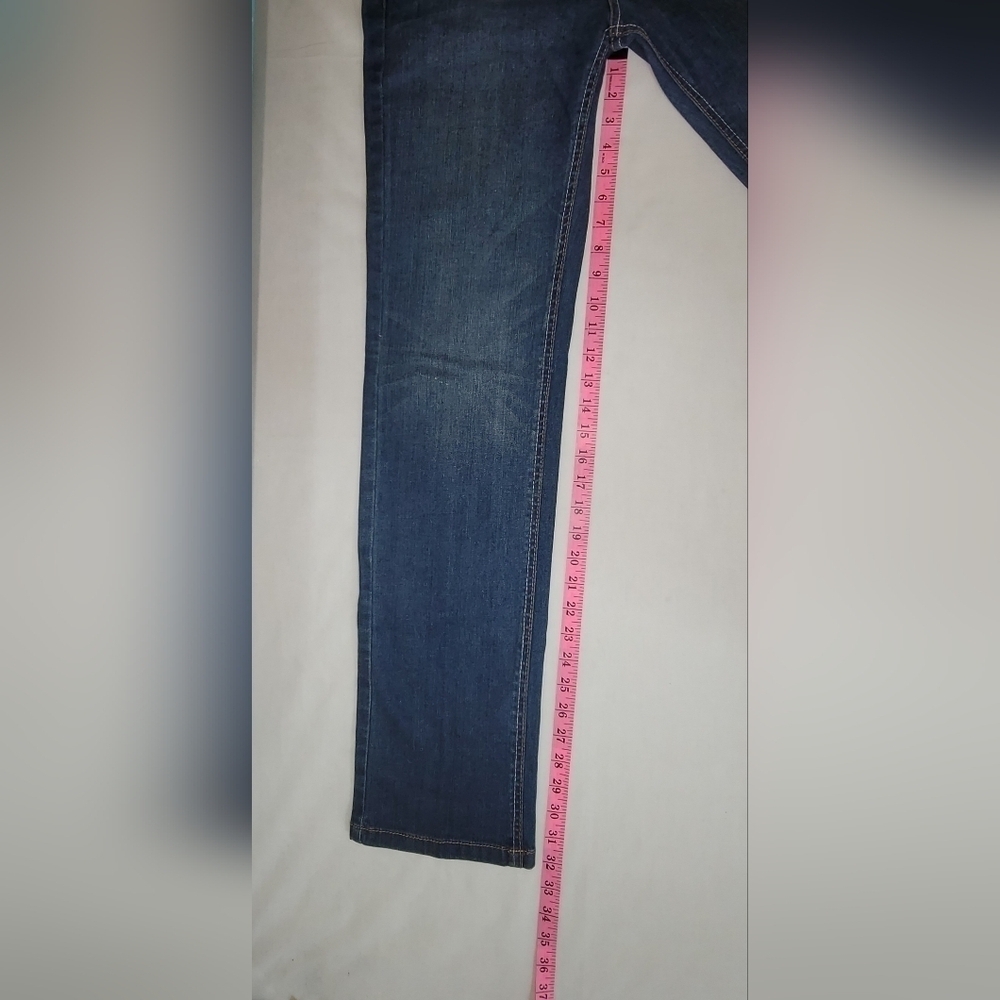 V Cristina Studded Mid-rise Straight Leg Midwash Women's Jeans Size 10 - Picture 12 of 13